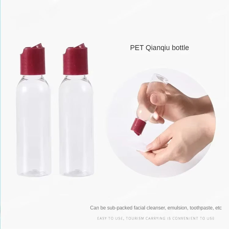 7PCS Travel Bottle Bag Wash Set Makeup Shampoo Body Wash Portable Skin Care Product Hand Cream Refillable Spray Lotion Bottle