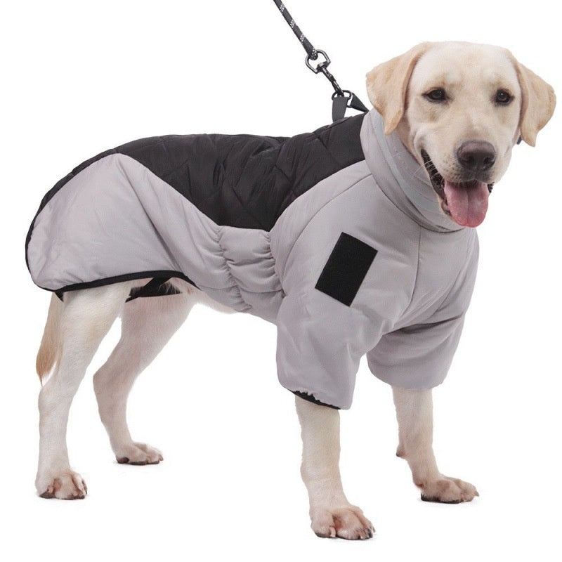 Casaco Impermeável para Cães com Anel D e Refletivo – Jaqueta Quente para Inverno, Cães Pequenos, Médios e Grandes