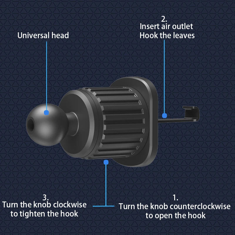 Car Phone Holder Bracket Accessories Interior Air Outlet Vent Base Gadget Universal Auto Cellphone Support Accessories