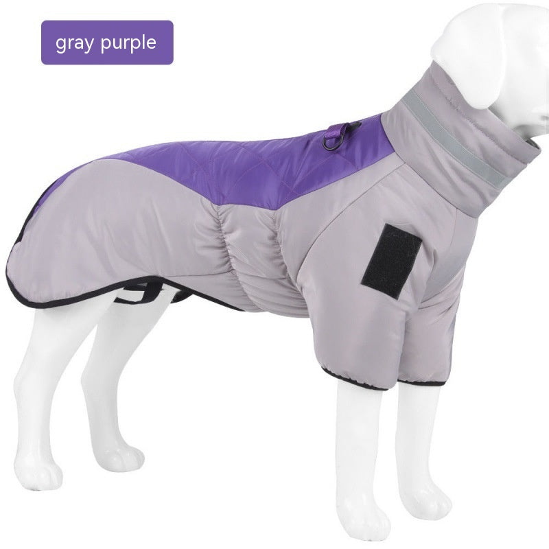 Casaco Impermeável para Cães com Anel D e Refletivo – Jaqueta Quente para Inverno, Cães Pequenos, Médios e Grandes