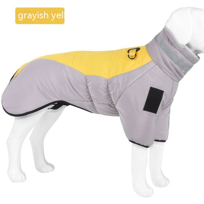 Casaco Impermeável para Cães com Anel D e Refletivo – Jaqueta Quente para Inverno, Cães Pequenos, Médios e Grandes