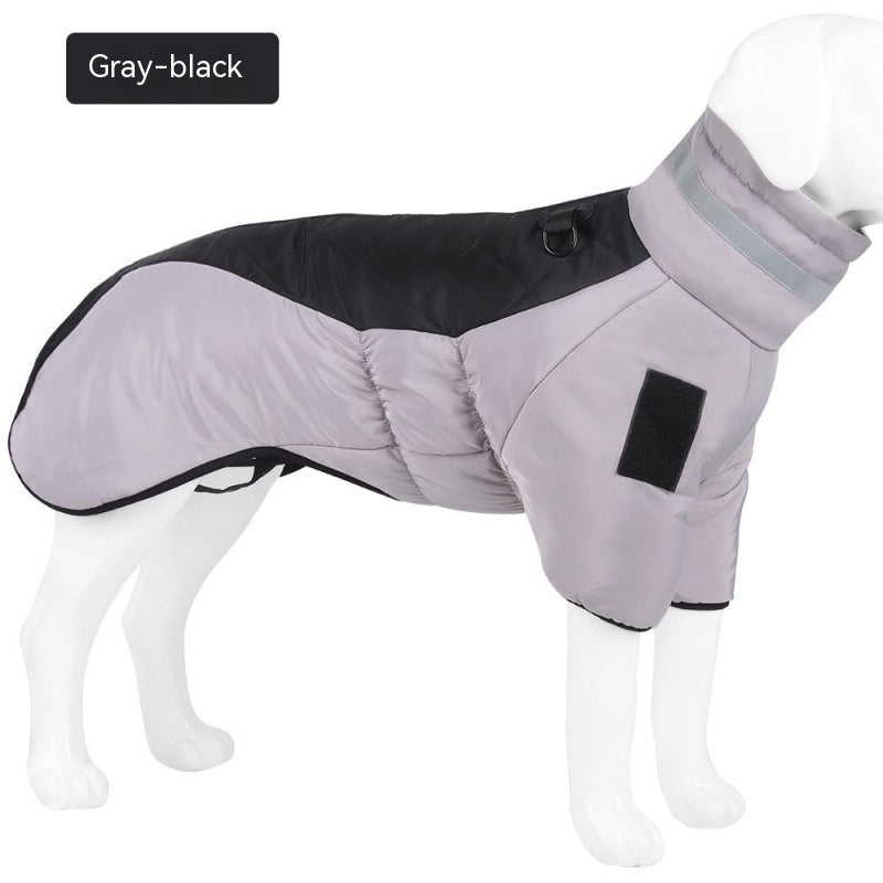 Casaco Impermeável para Cães com Anel D e Refletivo – Jaqueta Quente para Inverno, Cães Pequenos, Médios e Grandes