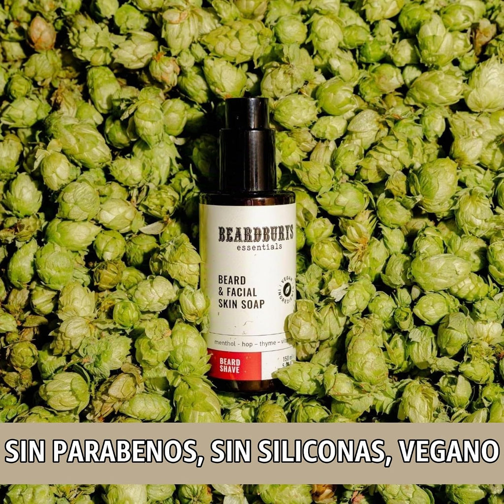 Beardburys Essentials Pack Cuidado Facial Hombre Diario Skincare (Kit Barba + Cara)