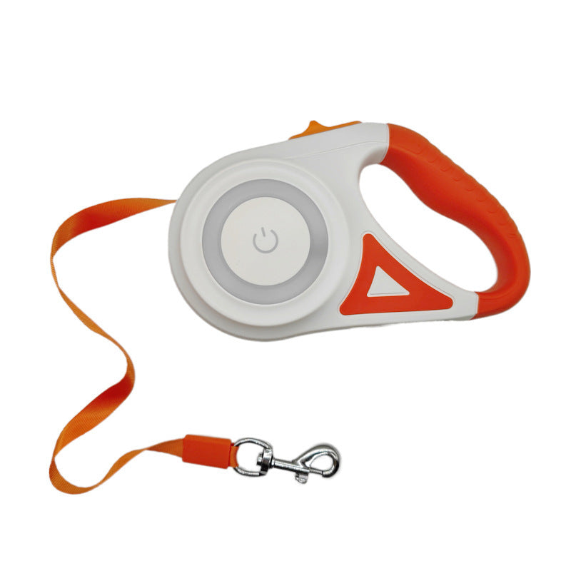 Trela Retrátil para Cães e Gatos – 3 m ou 5 m, Nylon Resistente para Passeios ao Ar Livre, Cães Pequenos e Médios