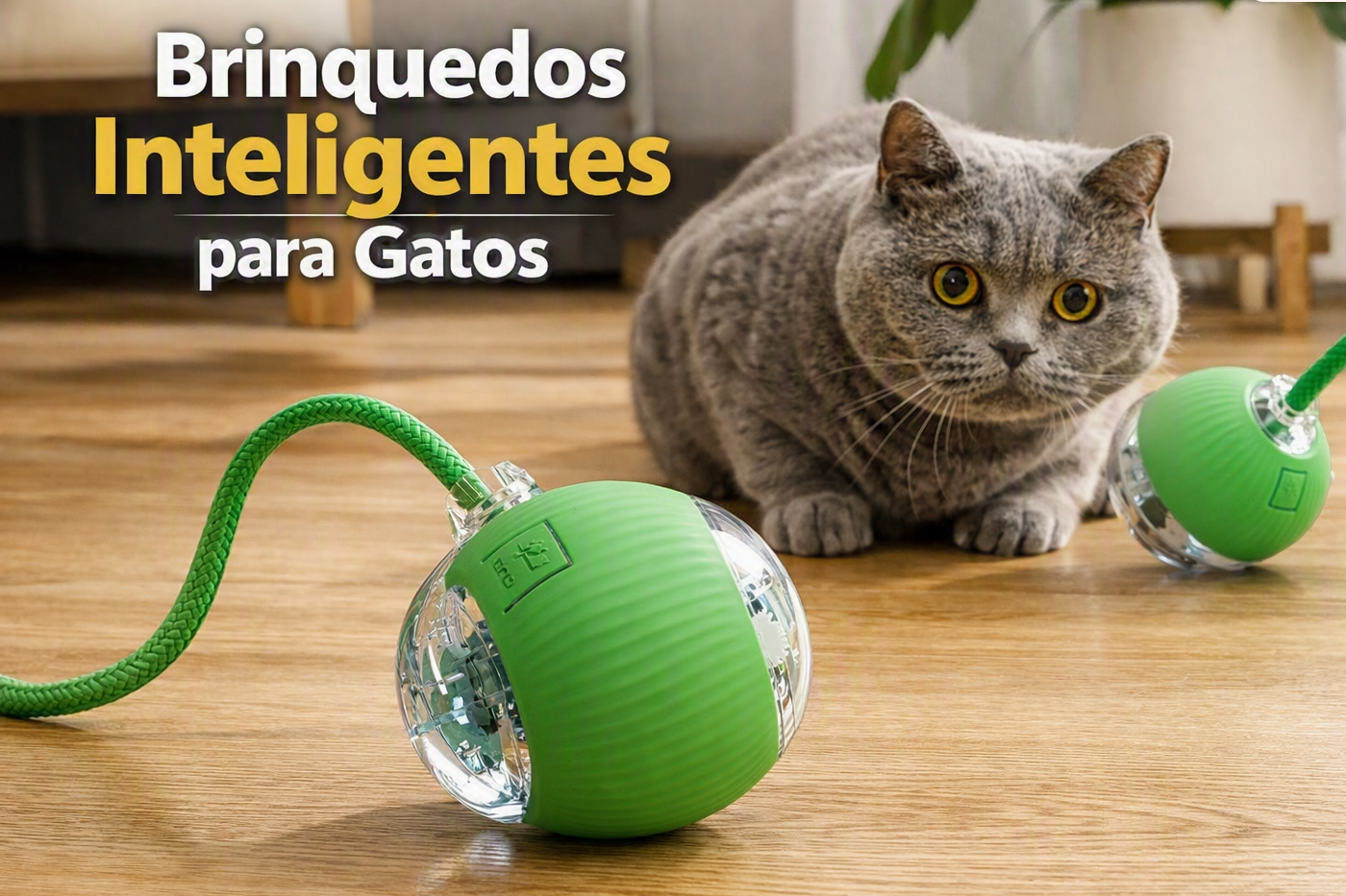 Bola Interativa Automática Recarregável para Cães e Gatos | Nuzo