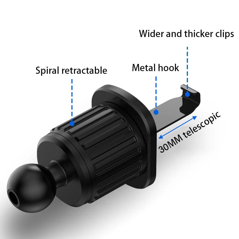 Car Phone Holder Bracket Accessories Interior Air Outlet Vent Base Gadget Universal Auto Cellphone Support Accessories