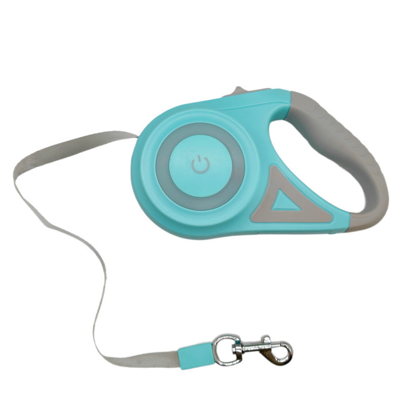Trela Retrátil para Cães e Gatos – 3 m ou 5 m, Nylon Resistente para Passeios ao Ar Livre, Cães Pequenos e Médios